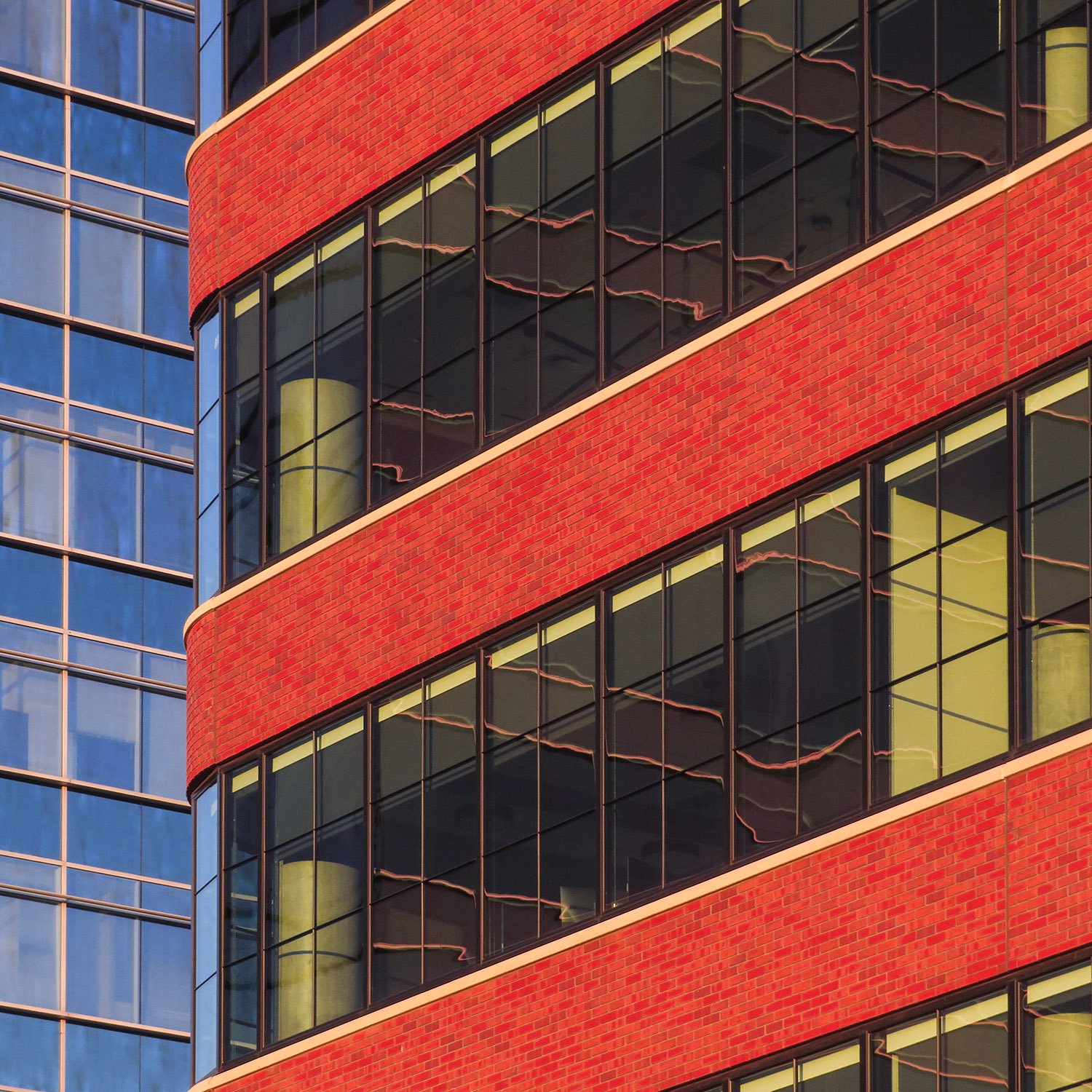 Windows and spandrels on the northwest corner of Atlantic Yards, Atlanta