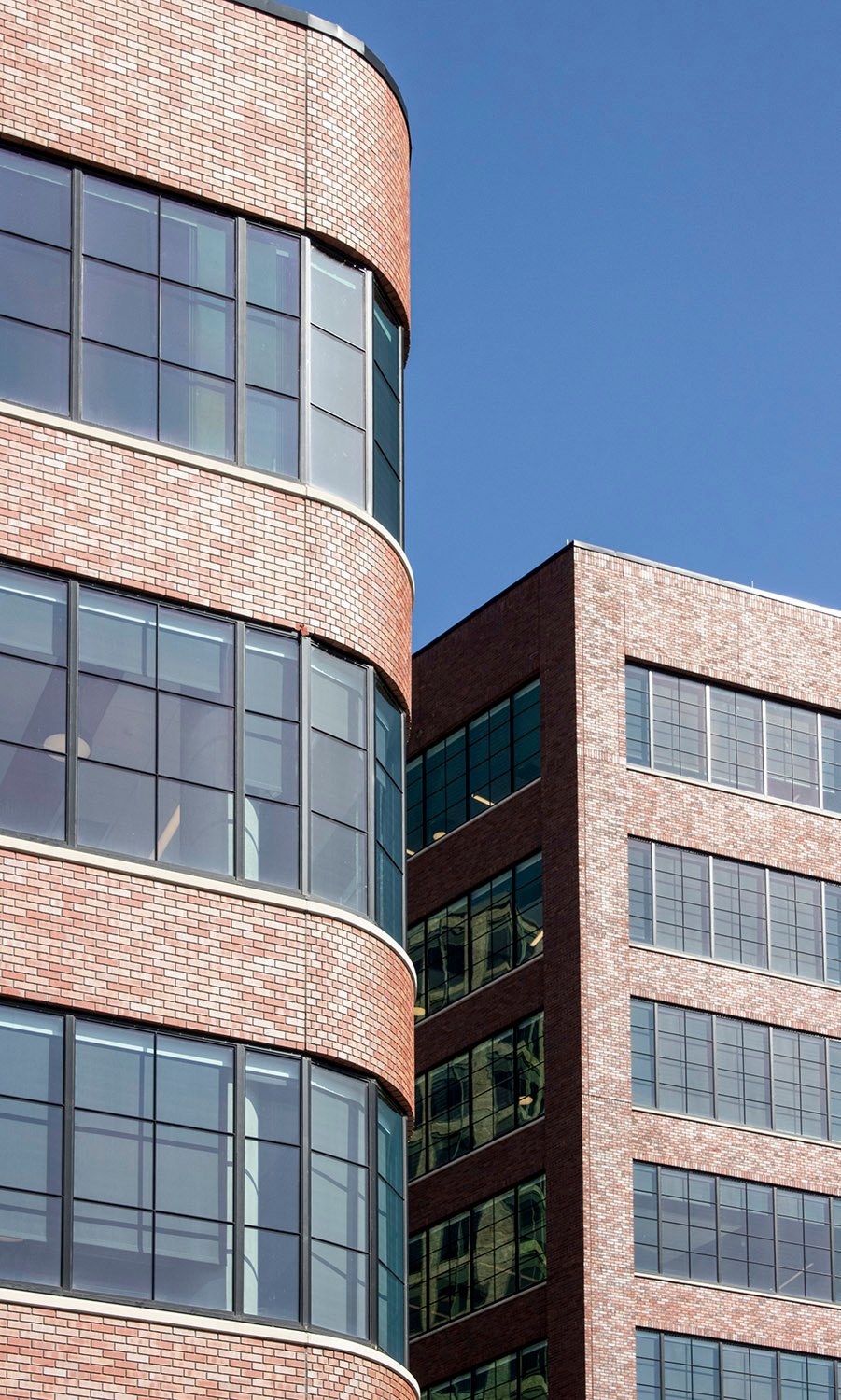 Looking at windows and spandrels on the west elevation of Atlantic Yards, Atlanta