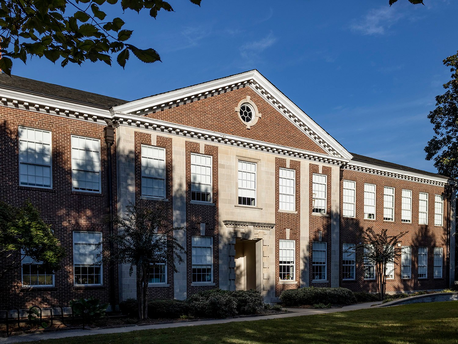 Looking at the south annex of North Fulton High School from the southeast