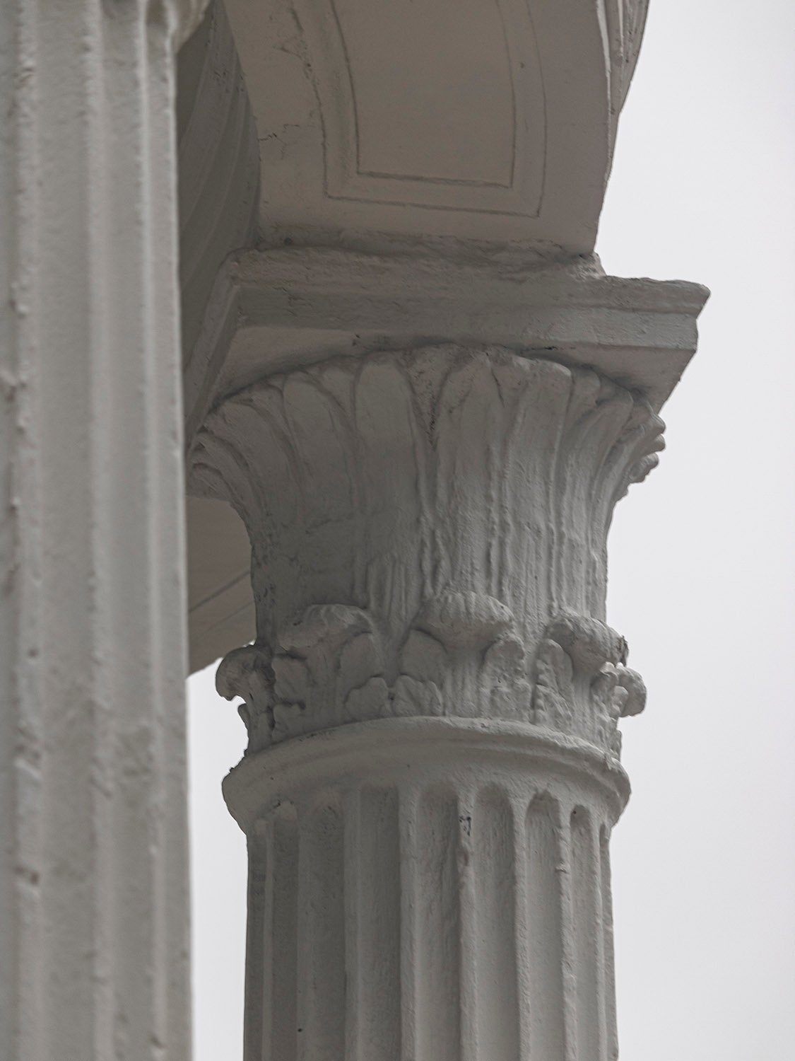 Corinthian capital and soffit on Sibyl Temple, Vestavia Hills, Alabama