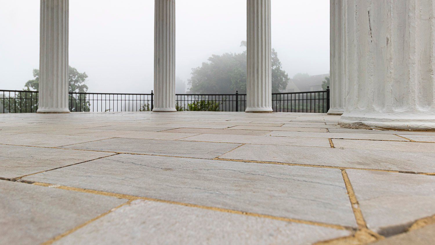 Marble floor tiles at Sibyl Temple, Vestavia Hills, Alabama