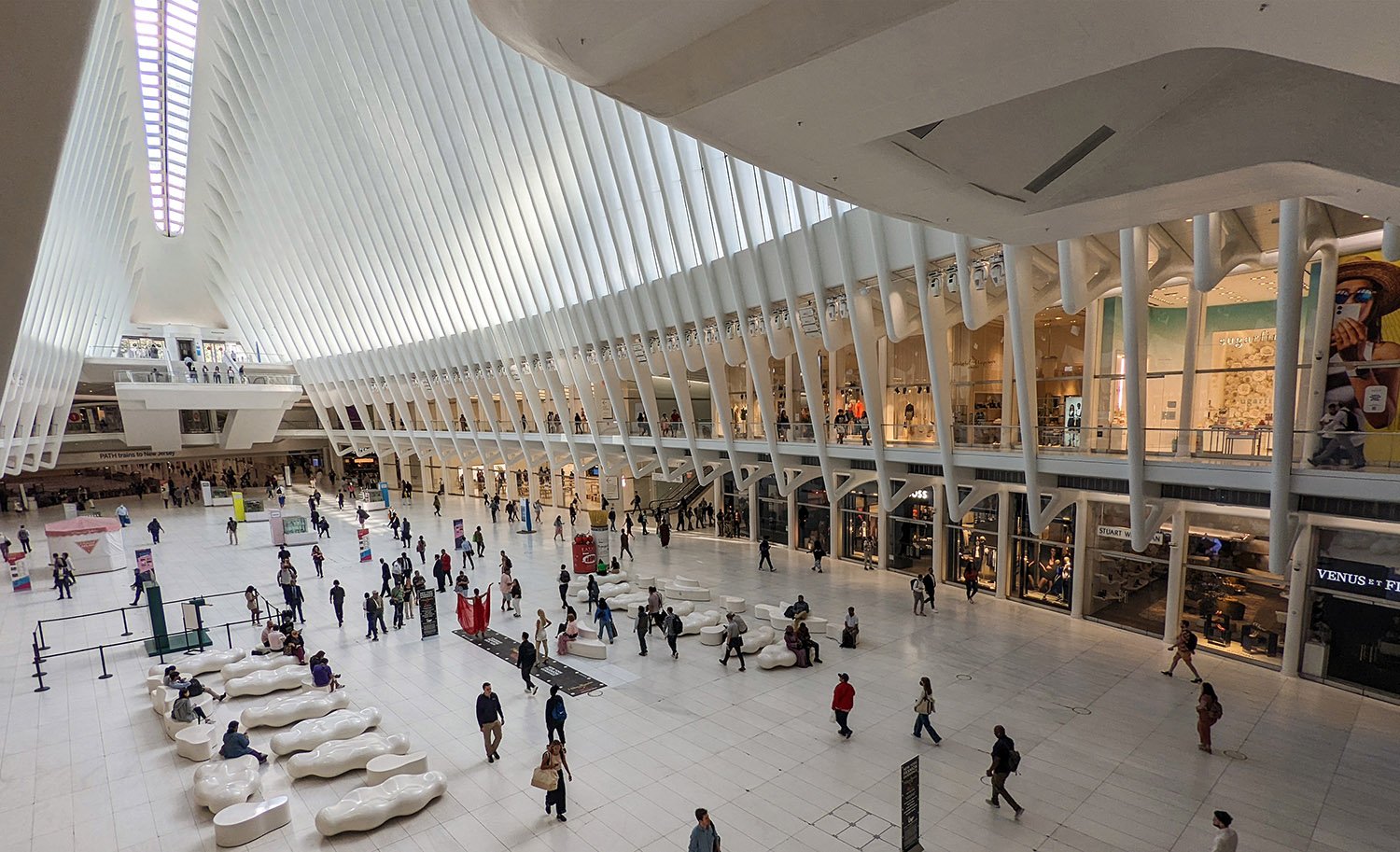 Transit Hall of the World Trade Center Transportation Hub, New York