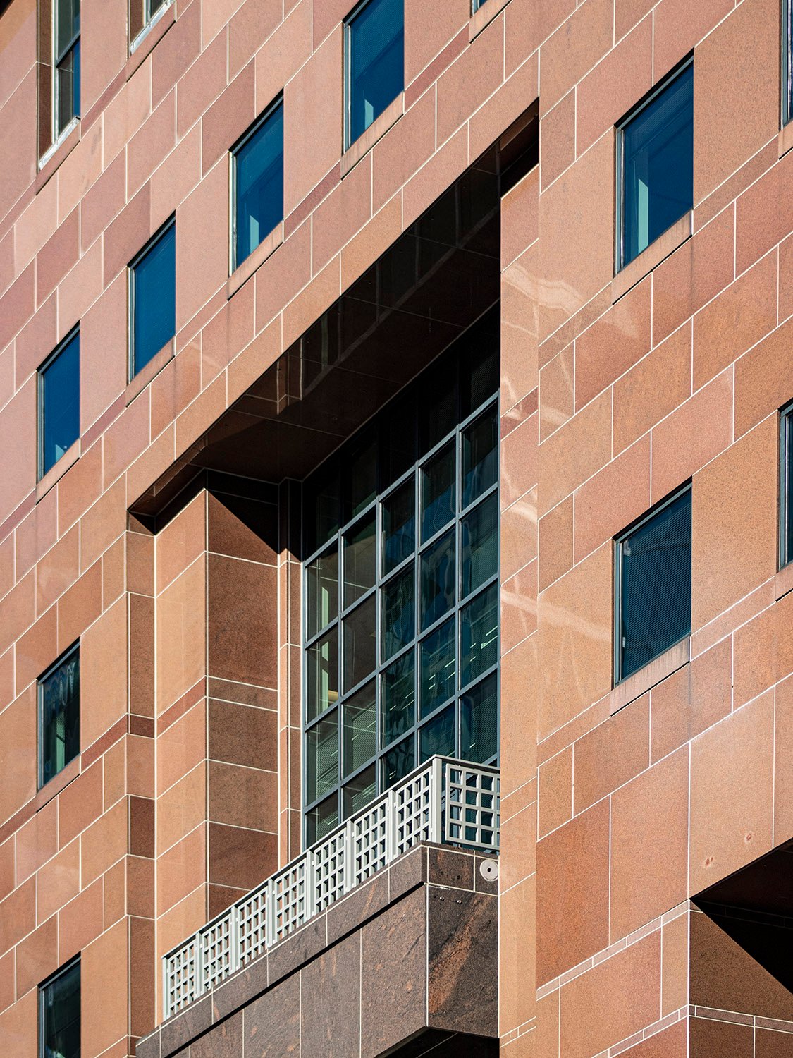 Balcony on the east elevation of Ten Peachtree Place, Atlanta