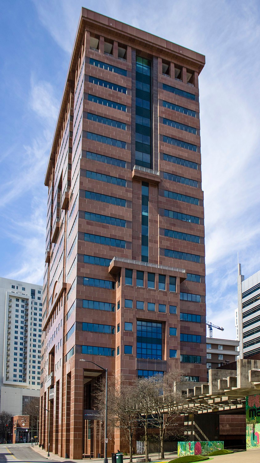 Looking at Ten Peachtree Place from the east