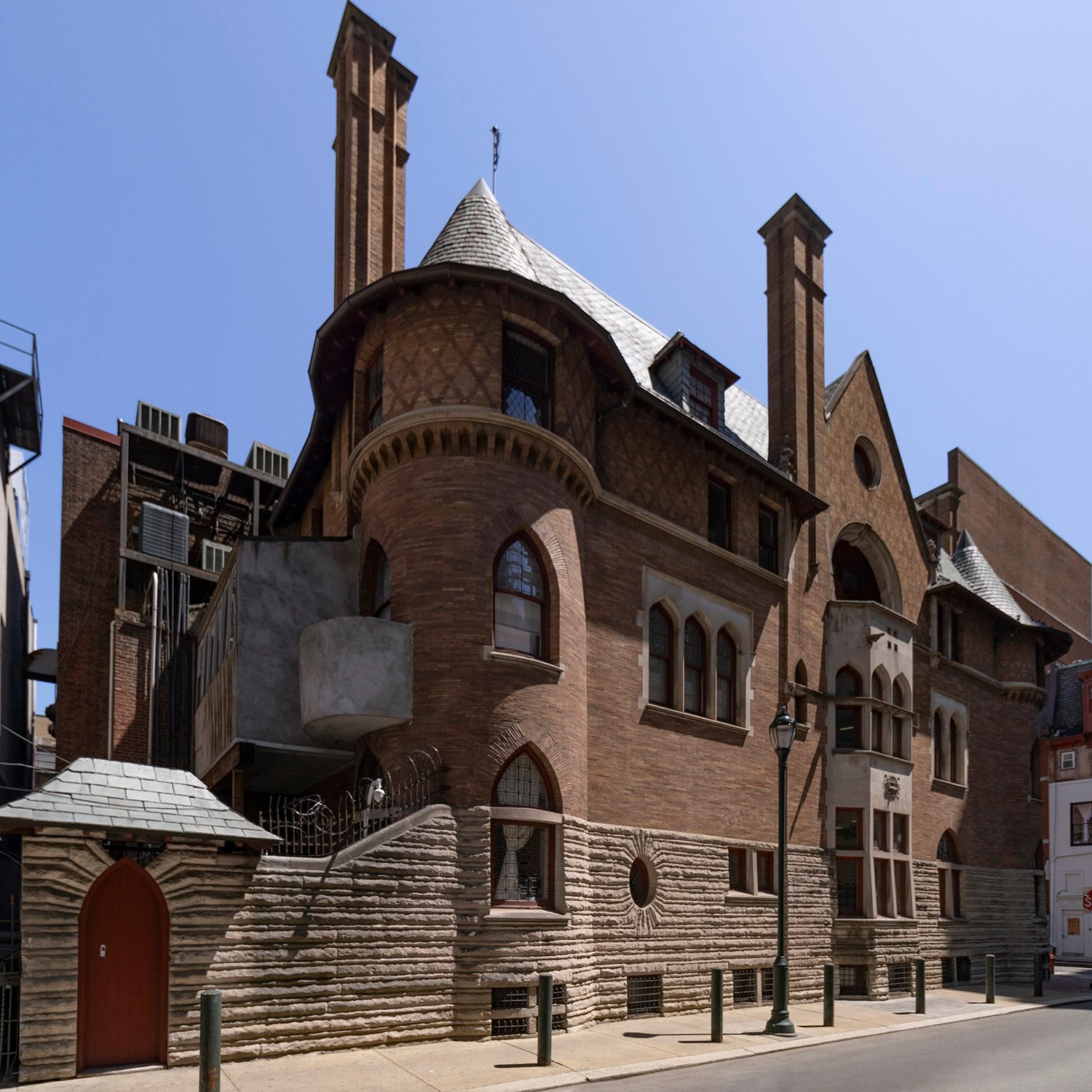 West elevation of the Clarence B. Moore Residence, Philadelphia