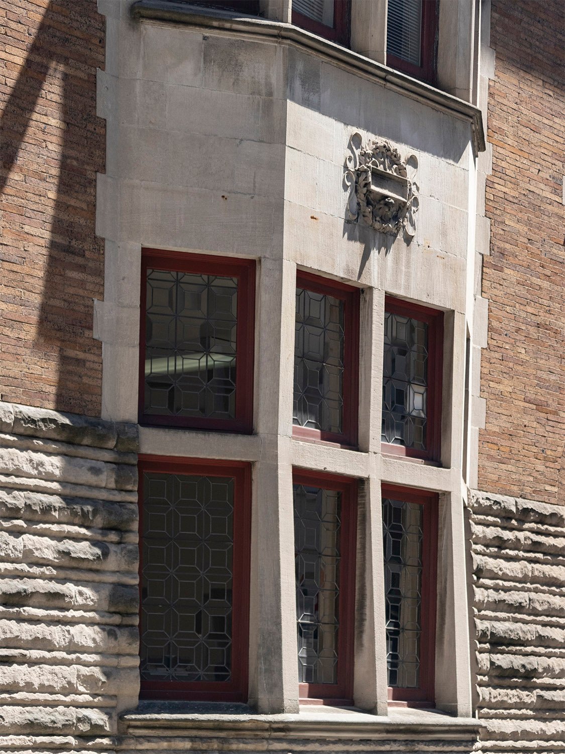 First-floor bay window on the west elevation of the Clarence B. Moore Residence, Philadelphia