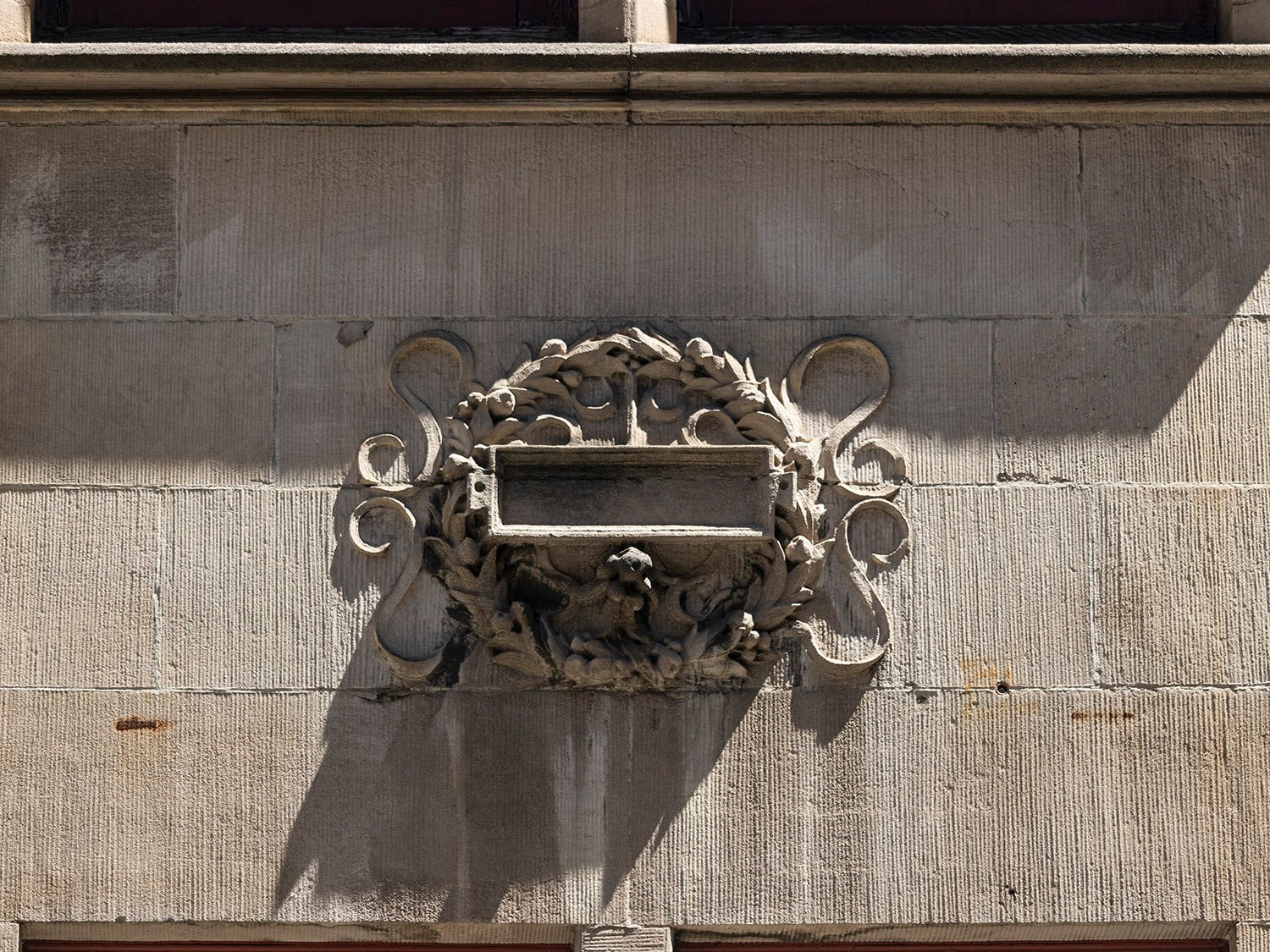 Terracotta ornamentation on the west elevation of the Clarence B. Moore Residence, Philadelphia