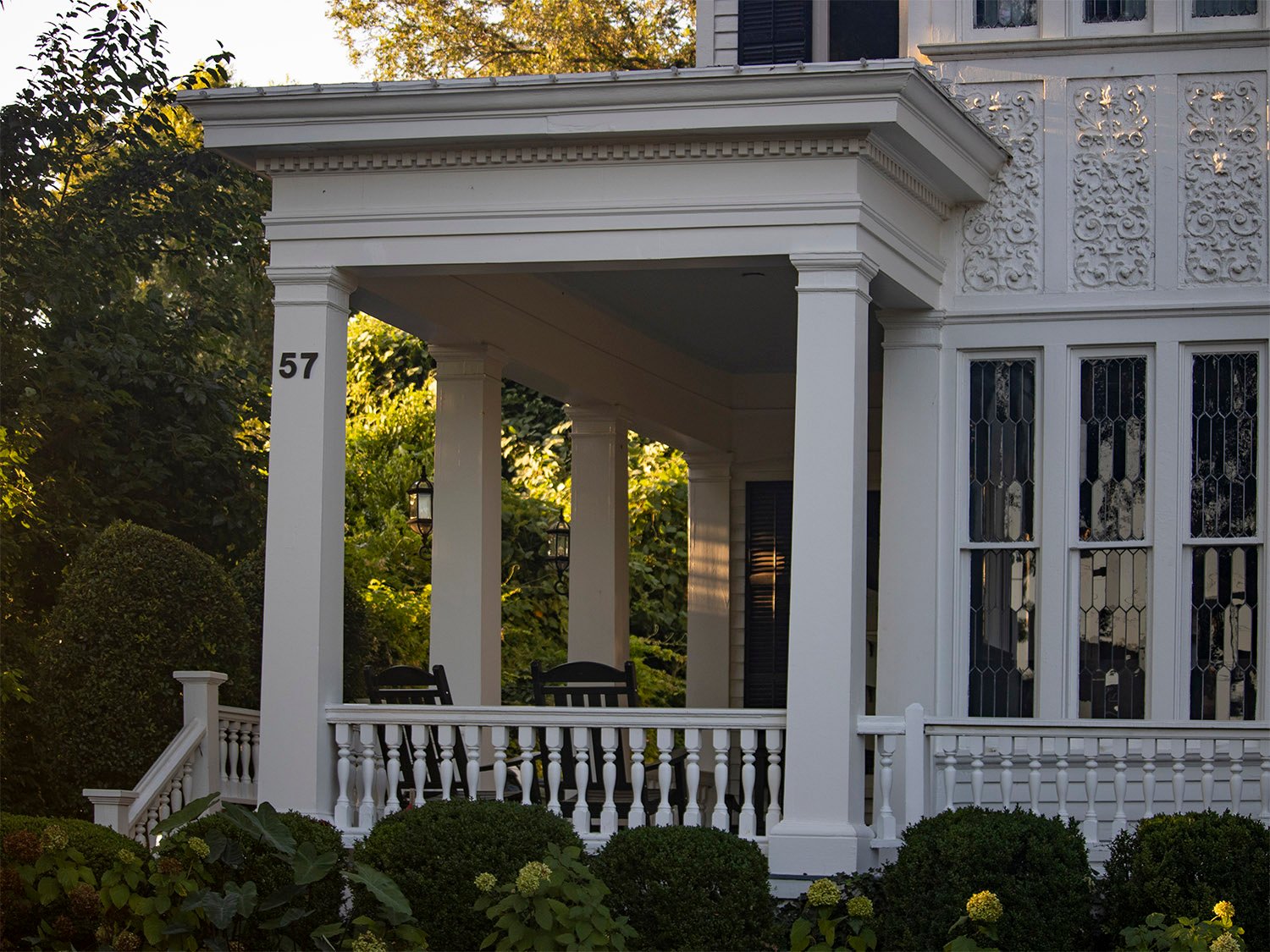 Side porch on the H.C. Dobbs Residence, Marietta, Georgia