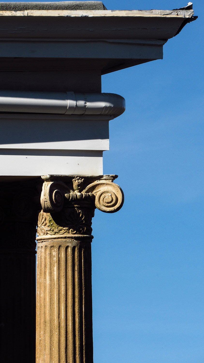 Column, capital and cornice on the V.H. Kriegshaber Residence, Atlanta