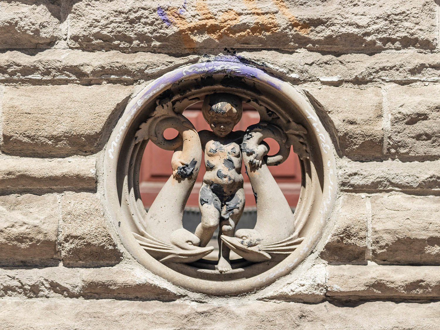 Ornamentation on the front porch of the Clarence B. Moore Residence, Philadelphia