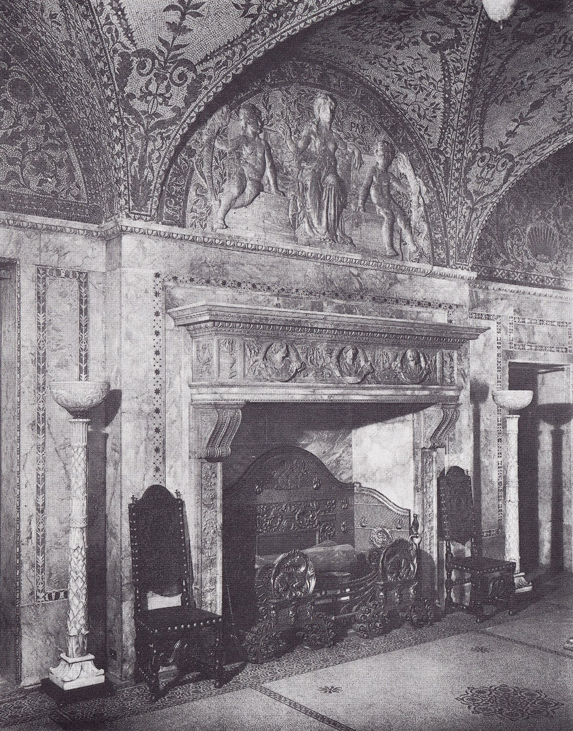 Mantel in Entrance Hall, Henry Villard Residence at the Villard Houses, New York
