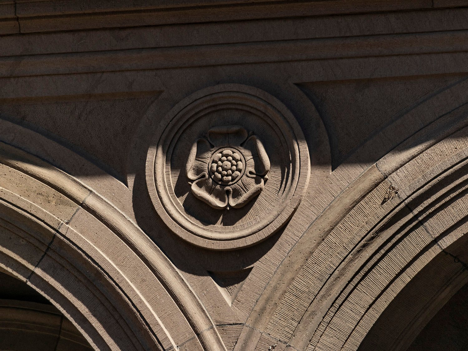 Ornamentation on the main entrance of the Villard Houses, New York