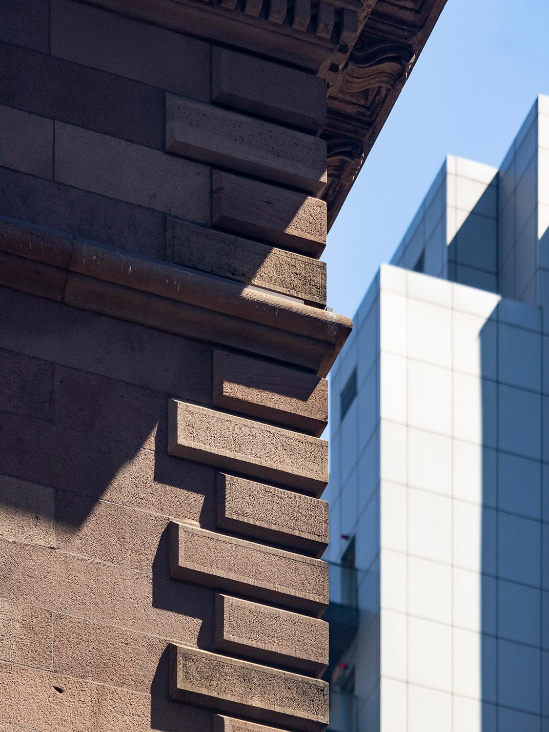 Quoins on the south wing of the Villard Houses, New York