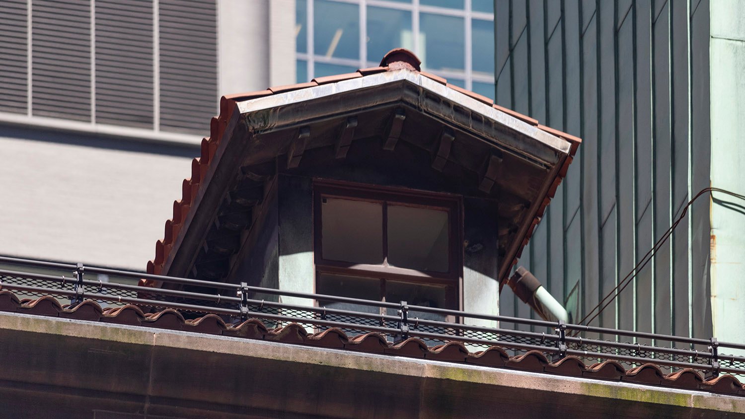 Dormer window on the south wing of the Villard Houses, New York
