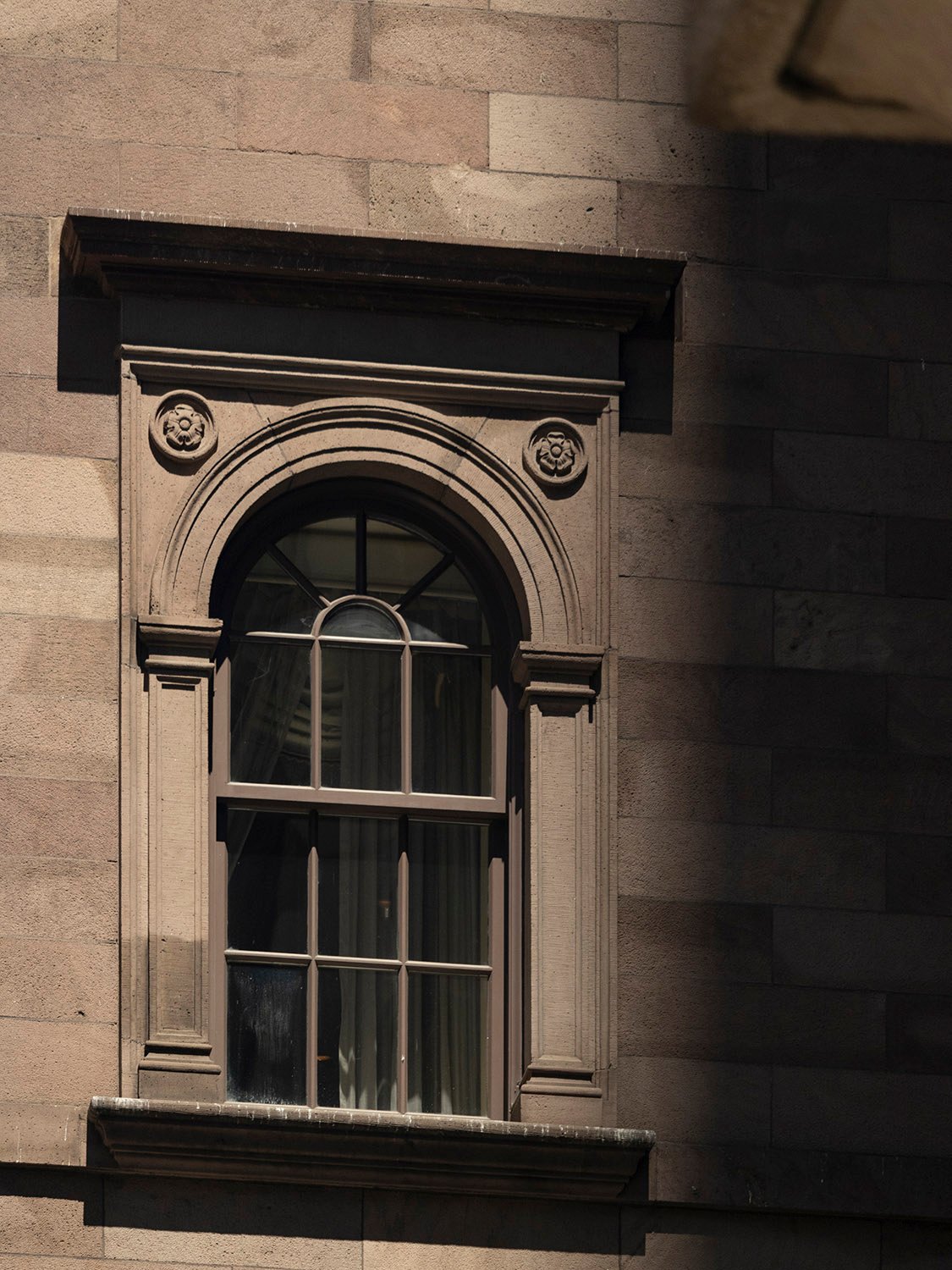 Third-floor window on the north wing of the Villard Houses, New York