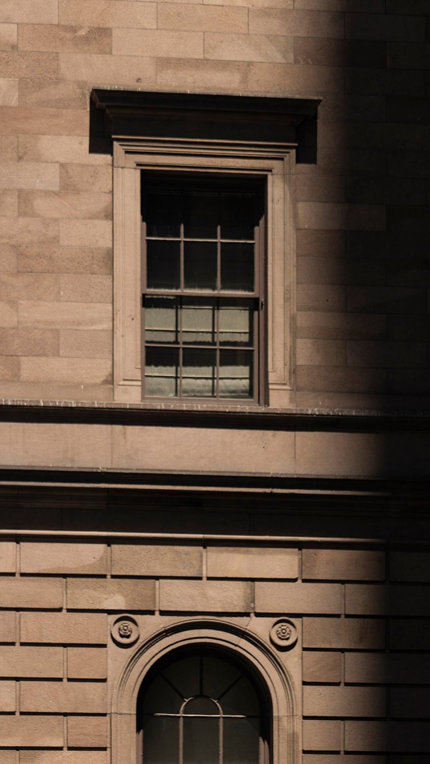 Second and third-floor windows on the Villard Houses, New York