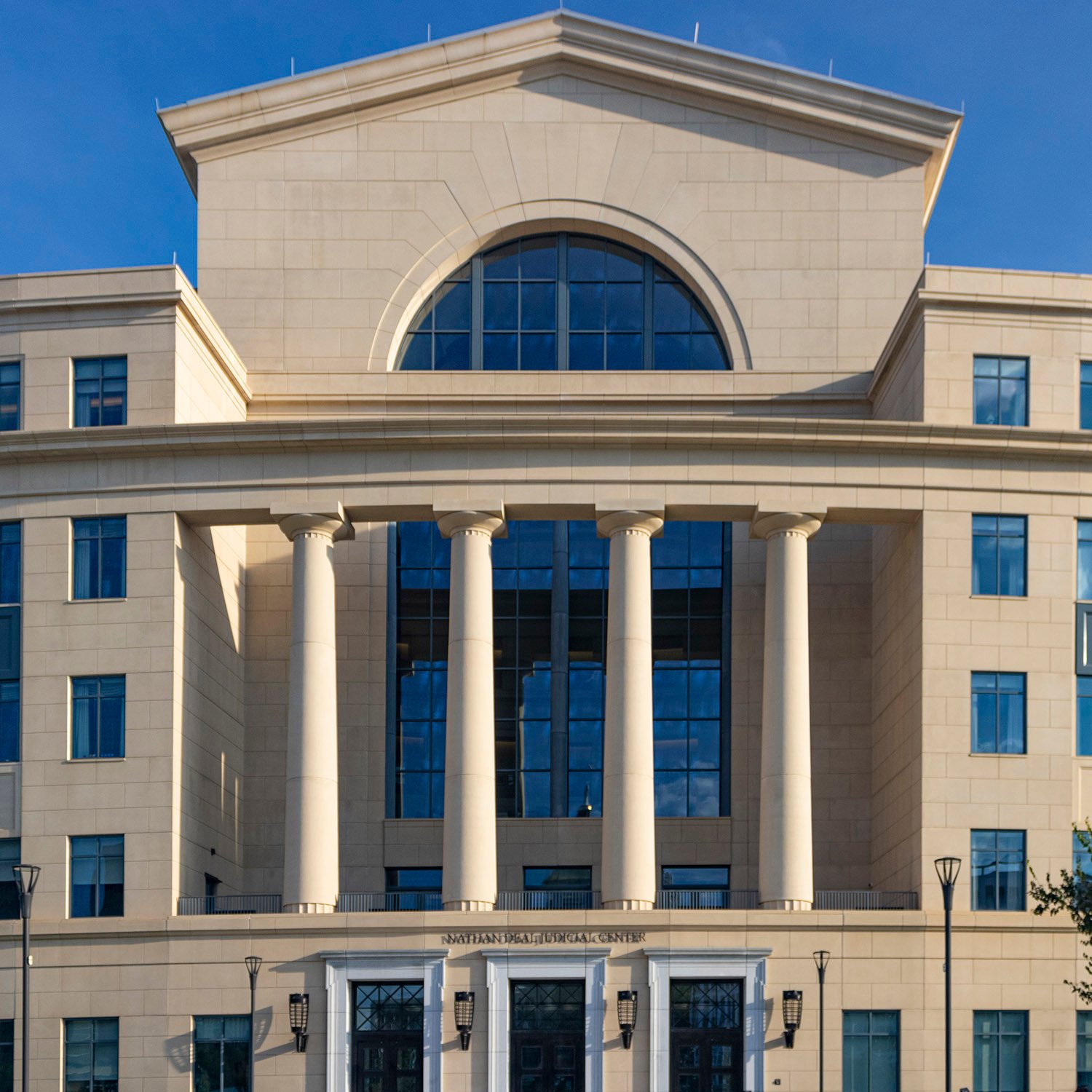 Center bay on the Nathan Deal Judicial Center, Atlanta