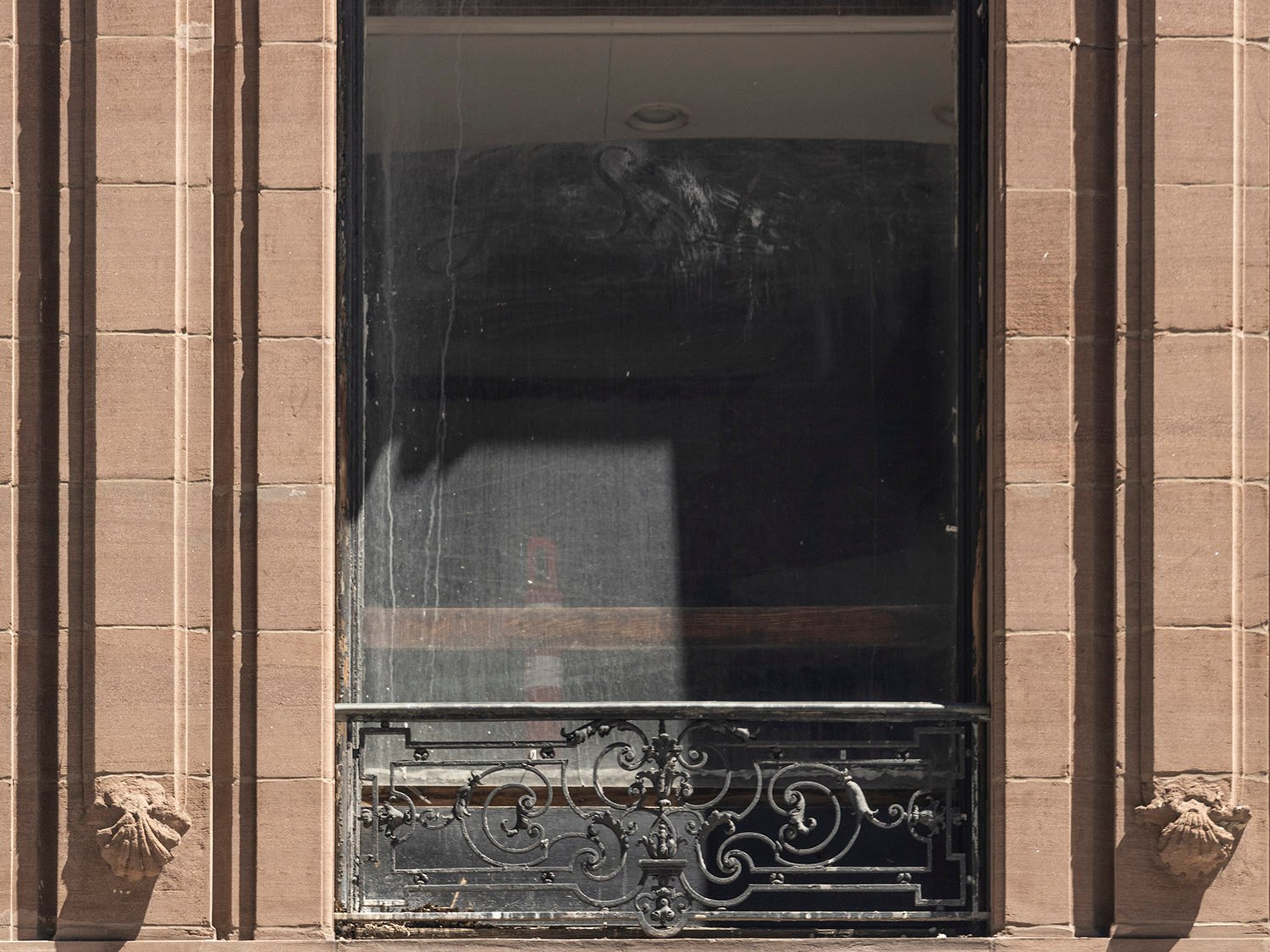 Second-floor window on the Samuel W. Bowne Residence, New York