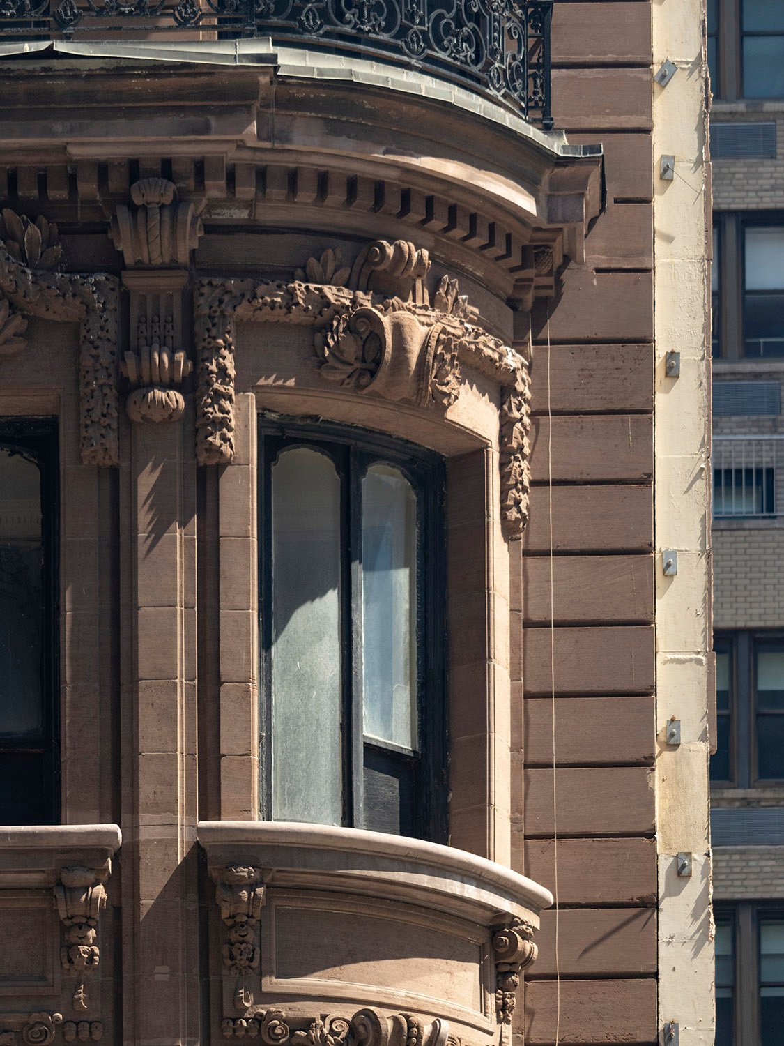 Third-floor window on the Samuel W. Bowne Residence, New York