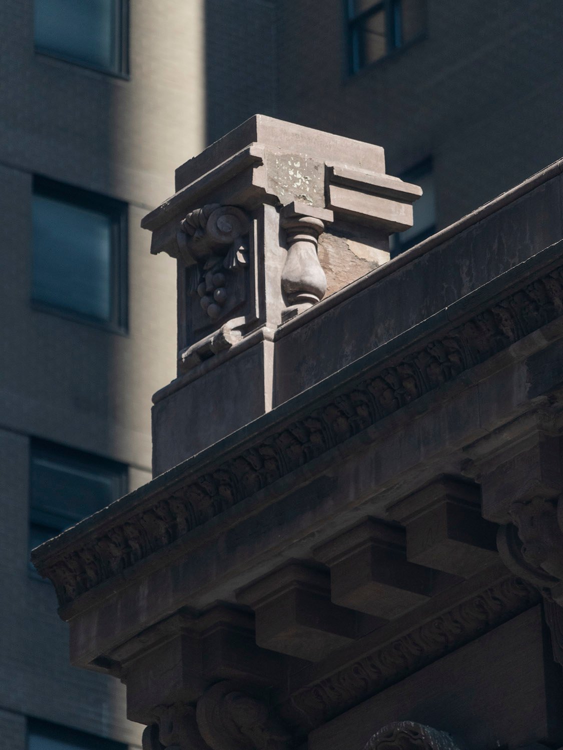 Pedestal on the roof of the Samuel W. Bowne Residence, New York