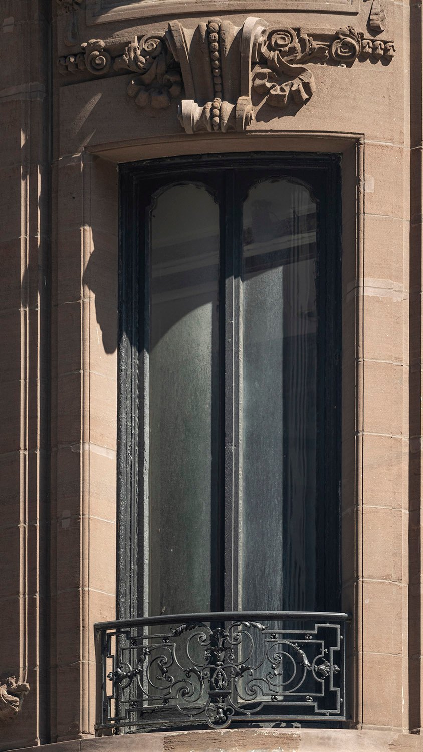 Second-floor window on the Samuel W. Bowne Residence, New York