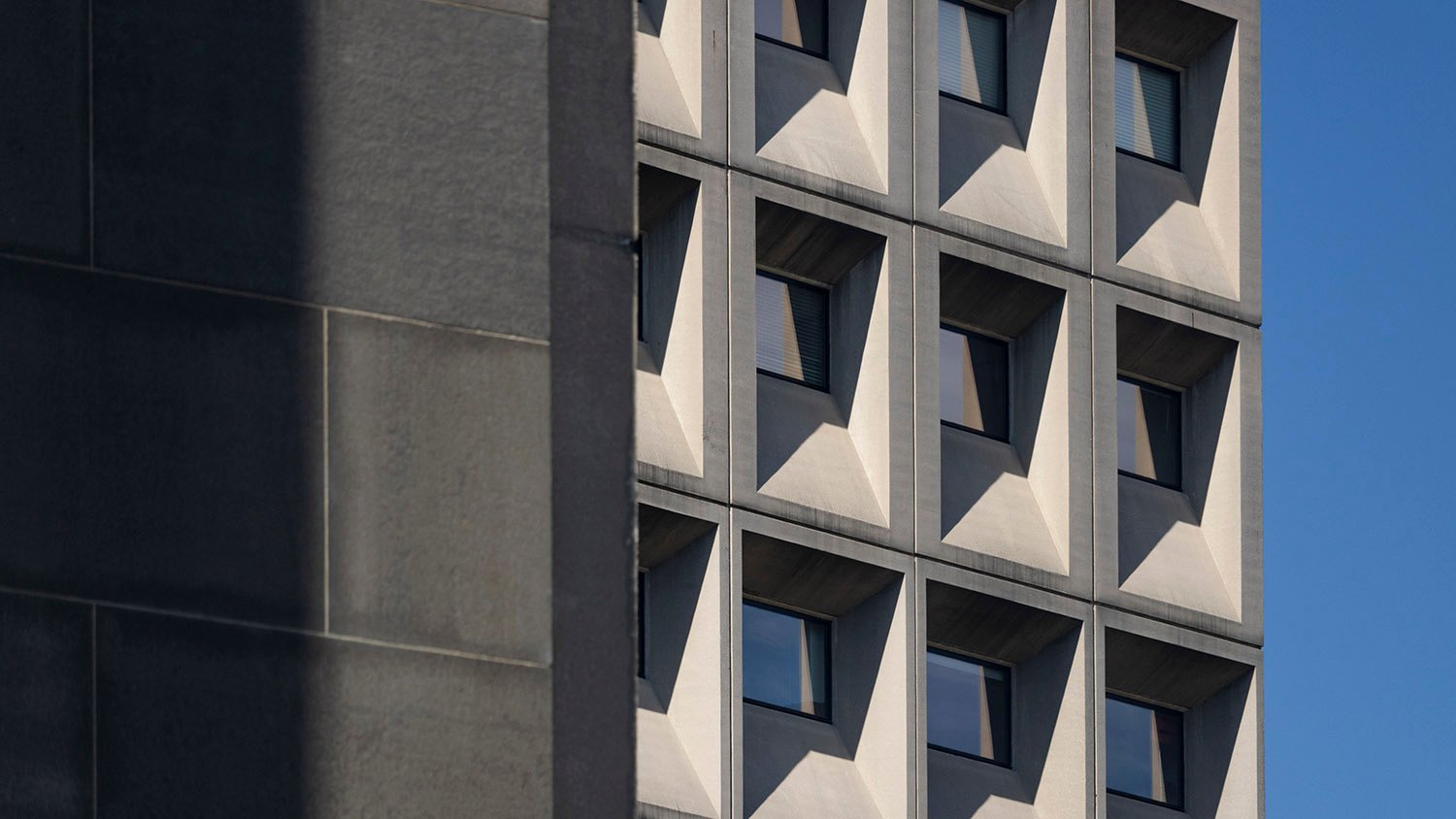 Looking toward the northwest corner of the Department of Housing and Urban Development