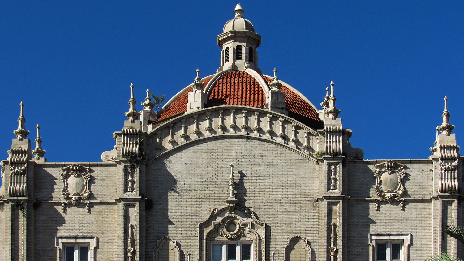 Dome and facade of the Gulf, Mobile and Ohio Passenger Terminal, Mobile, Alabama