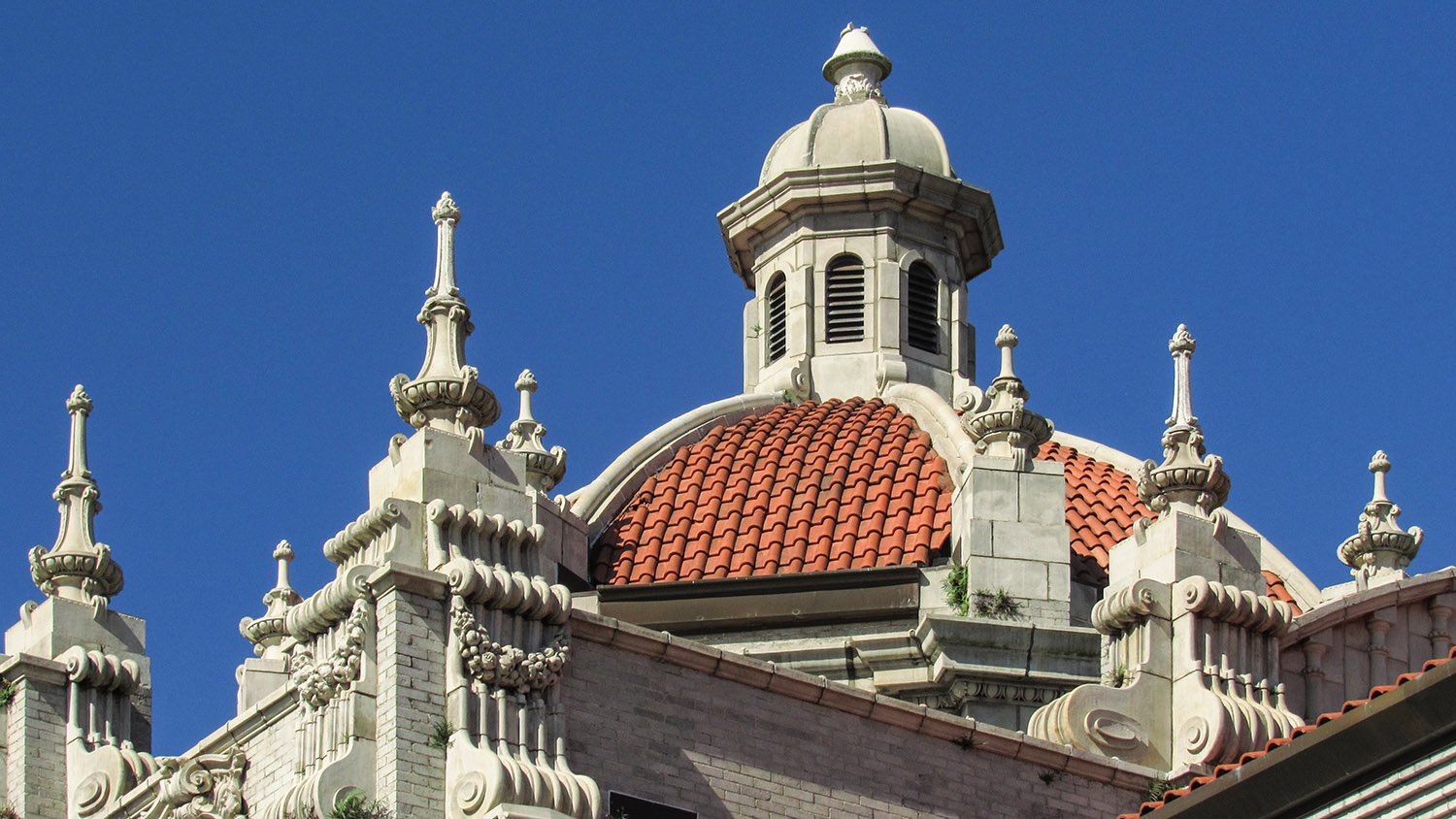 Dome and finials on the Gulf, Mobile and Ohio Passenger Terminal, Mobile, Alabama