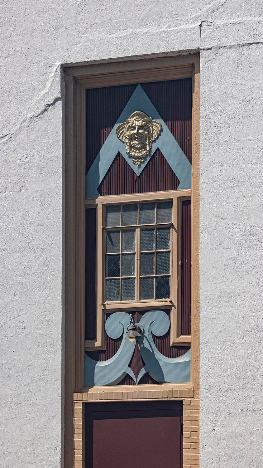 Side entrance on the east elevation of the Strand Theatre, Marietta, Georgia