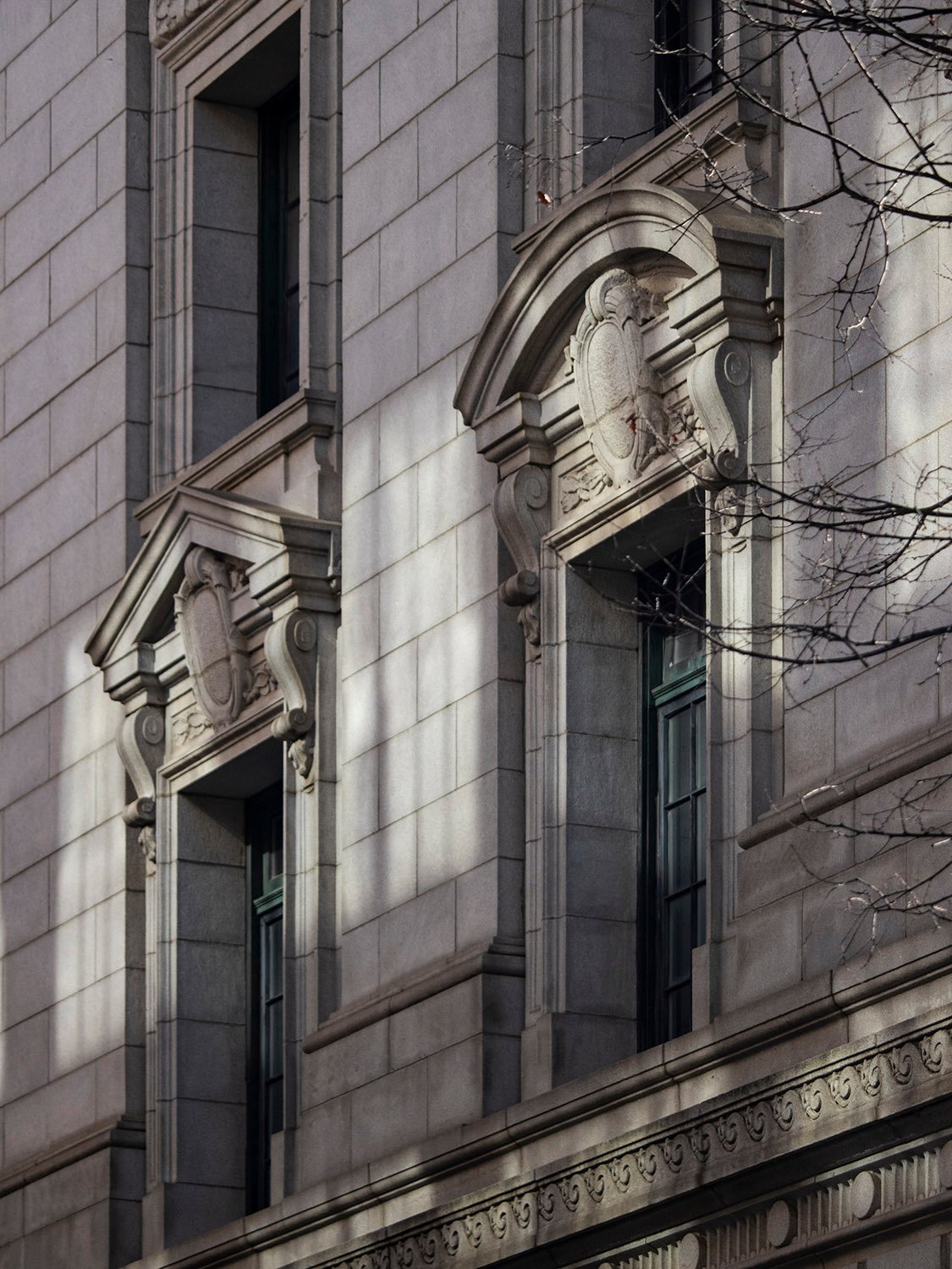 Second-floor windows on the United States Post Office and Courthouse, Atlanta