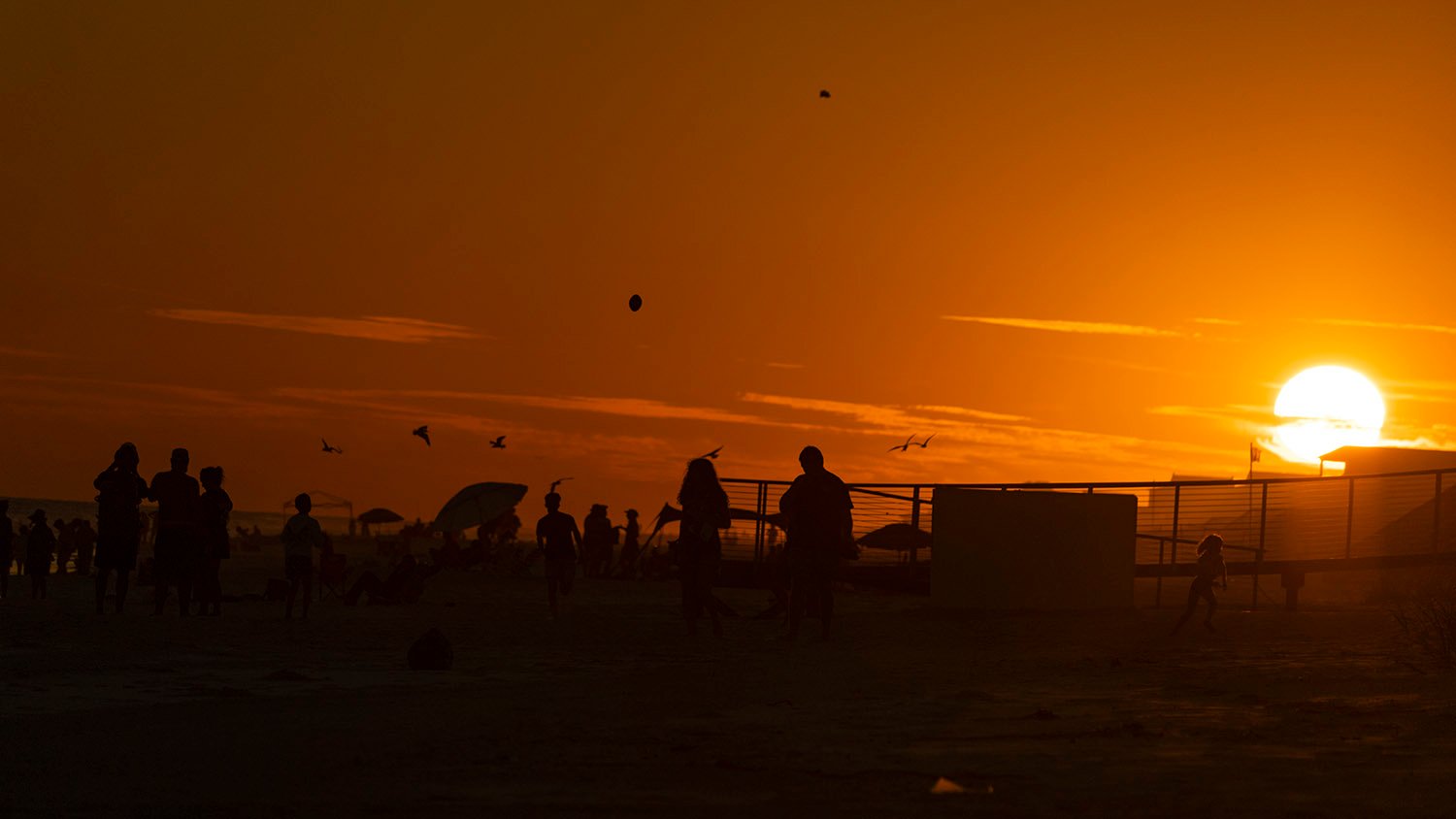 Last moments before sunset